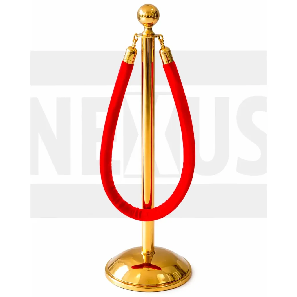 [POSTES DECORATIVOS] POSTE DORADO CON CORDÓN
