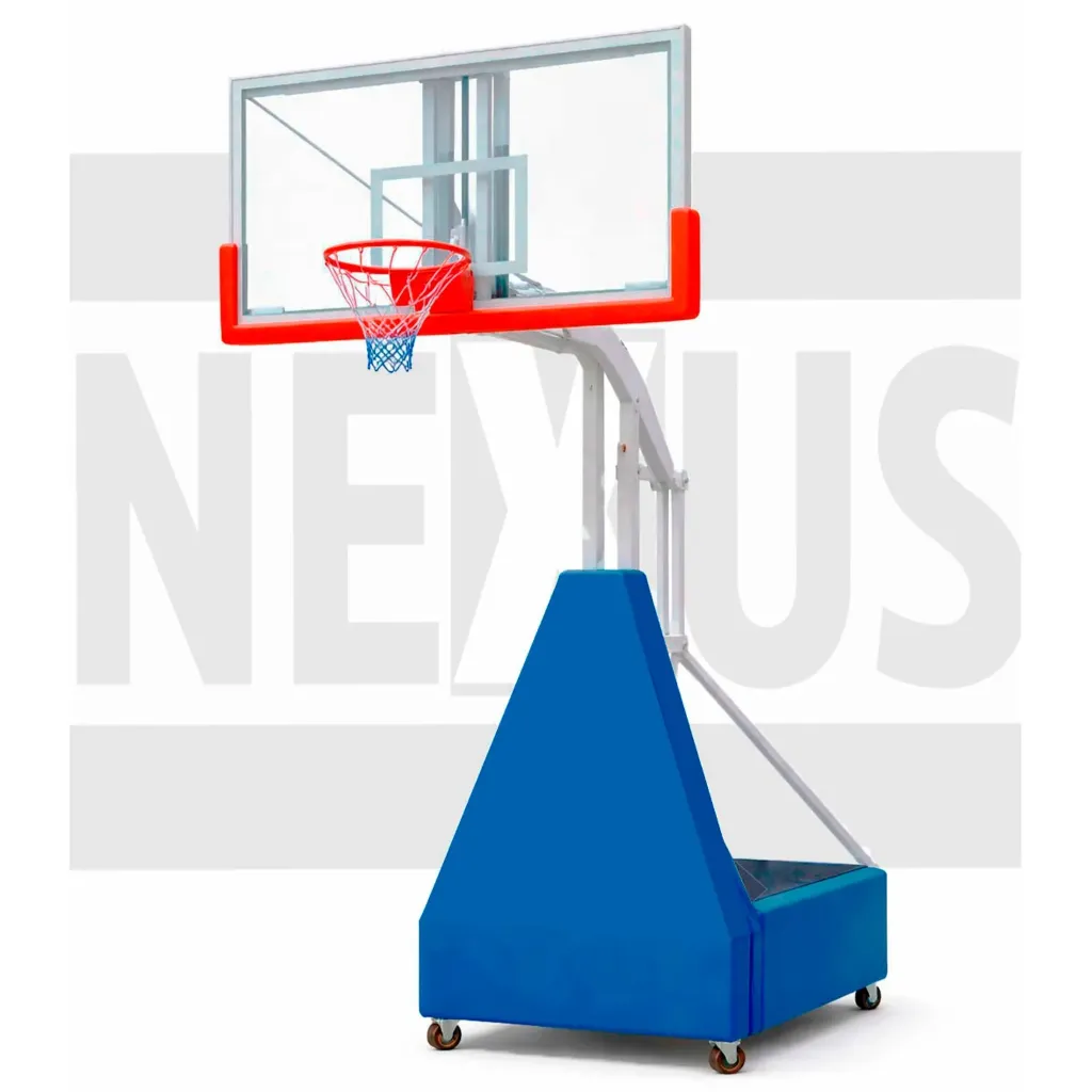 [CASTILLOS DE BASQUET] CASTILLO DE BASQUET 
 TRANSPORTABLE Y CON TABLERO REGULABLE PROFESIONAL