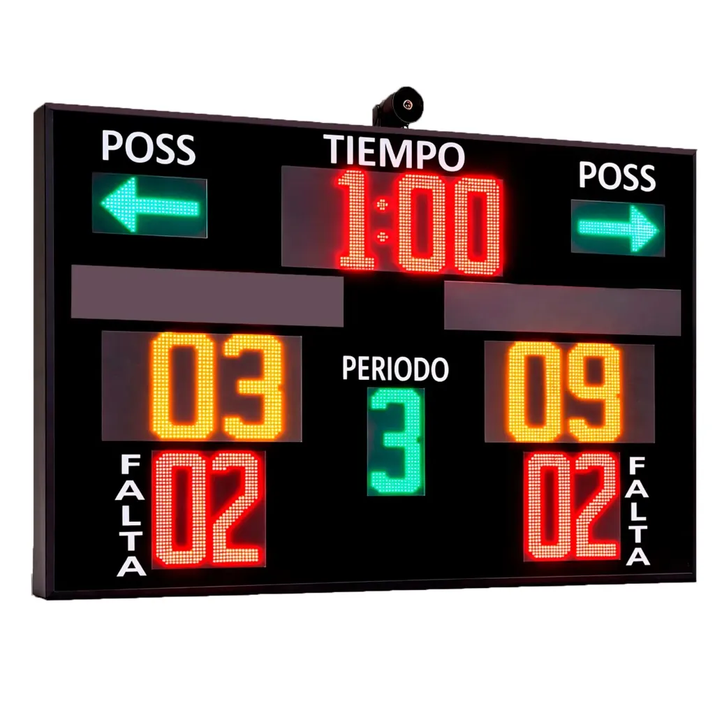 [MARCADORES DEPORTIVOS] MARCADOR ELECTRONICO DEPORTIVO - 4.00 mts x 2.00mts X 8cm